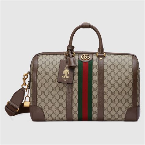 Sac de voyage Gucci Savoy Medium en toile .